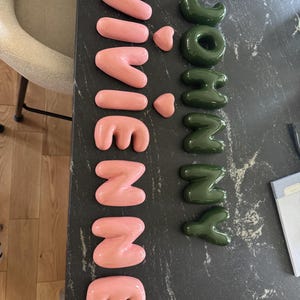 Ceramic Letters - Personalized Ceramic Colorful Alphabet-ceramic bubble letters