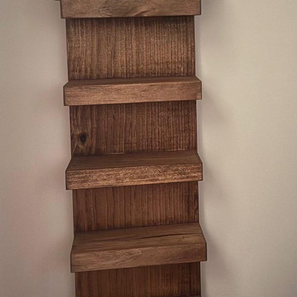 Solid Wood Rectangle Floating Shelf | Bathroom Shelf | Walnut | Oak ...