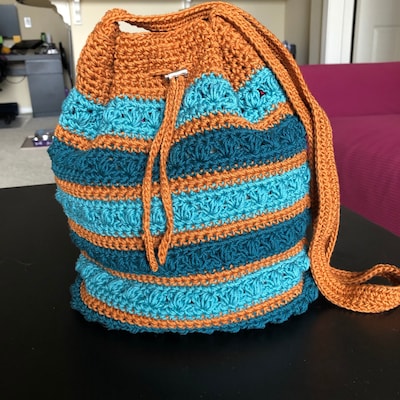 Crochet Bag PATTERN Succulent Drawstring Bag DIY Crochet - Etsy