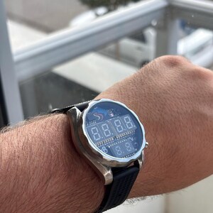 The Original V4 7-segment Watch | Handmade Digital Timepiece