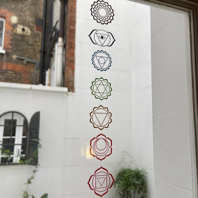 Chakra Symbols Vinyl Decals Set of 7 Decals Choice of Sizes - Etsy