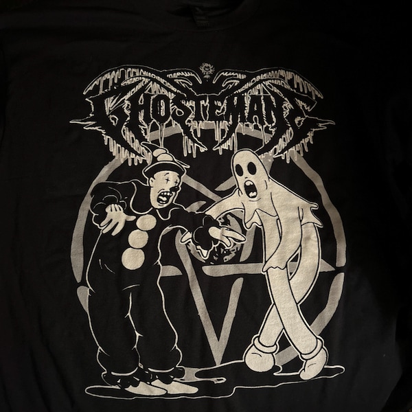 Limited Koko the Ghost Clown X Black and White Edition Embroidered Anime T-Shirt