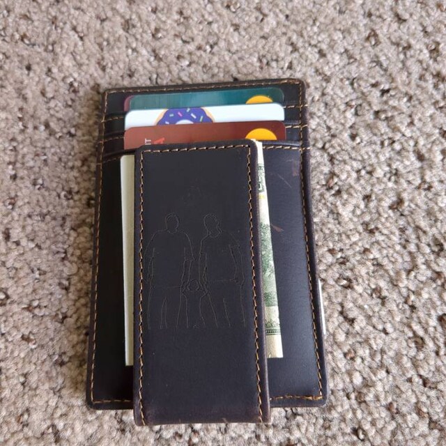 Portafoglio Magico Uomo Slim Con Portamonete - Design RFID Protetto - Foto 3