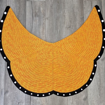 on butterfly wings crochet shawl