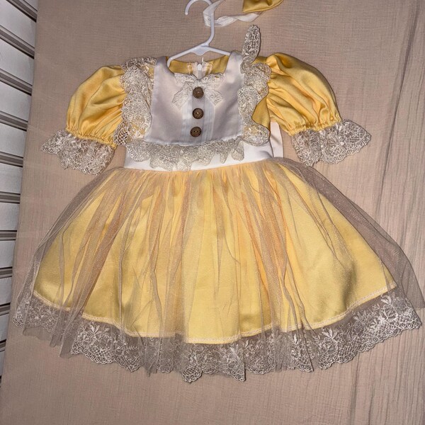 Terry Stuff Dress For Baby Boy In Bear Print Sky Blue Color main image 0