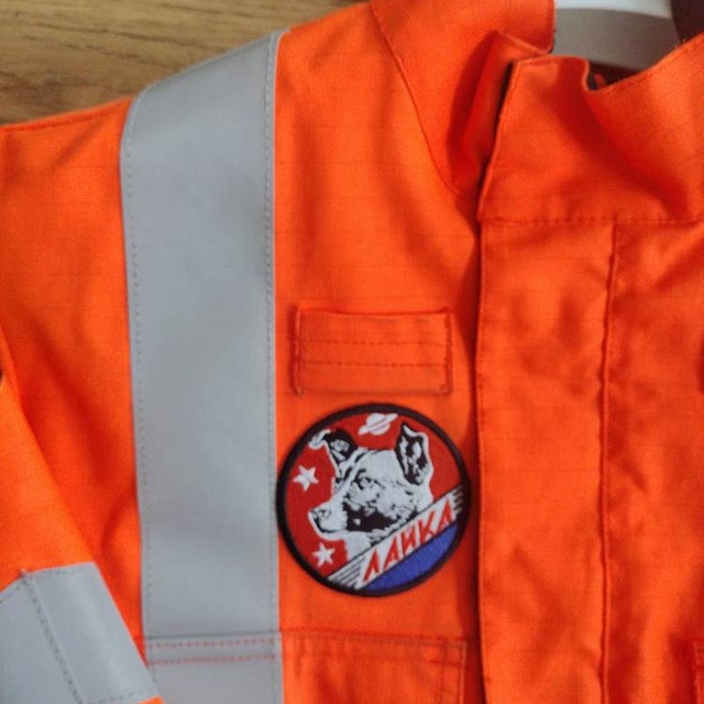 Laika patch, Soviet vintage space — embroidered patch, space patches