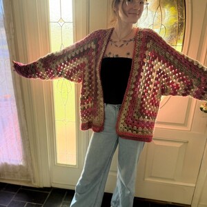 PATTERN: Four-color Hexagon Cardigan Crochet Pattern - Etsy