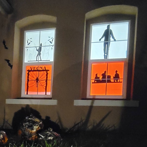 Scary Cat # 2 ~ HALLOWEEN: WALL OR WINDOW DECAL 13 X 15 These Are Not Window Clings