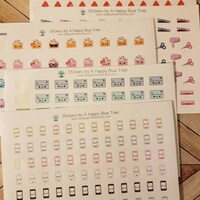 MINI Happy Blood Drop Reminder Tracker Cute Kawaii Personal Planner ...