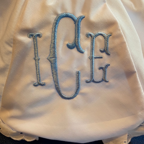 SALE** Fishtail Monogram Embroidery Font 4 Sizes Machine BX Embroidery ...