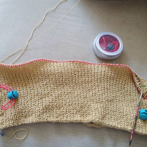 Knitting Stitch Holder Set 6 Sizes Colorful Yarn Stitch - Temu
