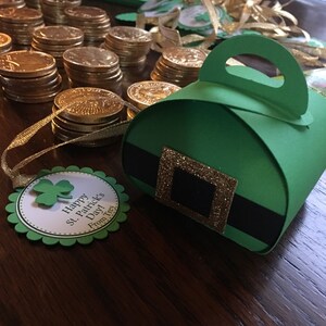 St. Patrick's Day Favor Boxes, St Patrick's Party Favors, St. Patrick's ...