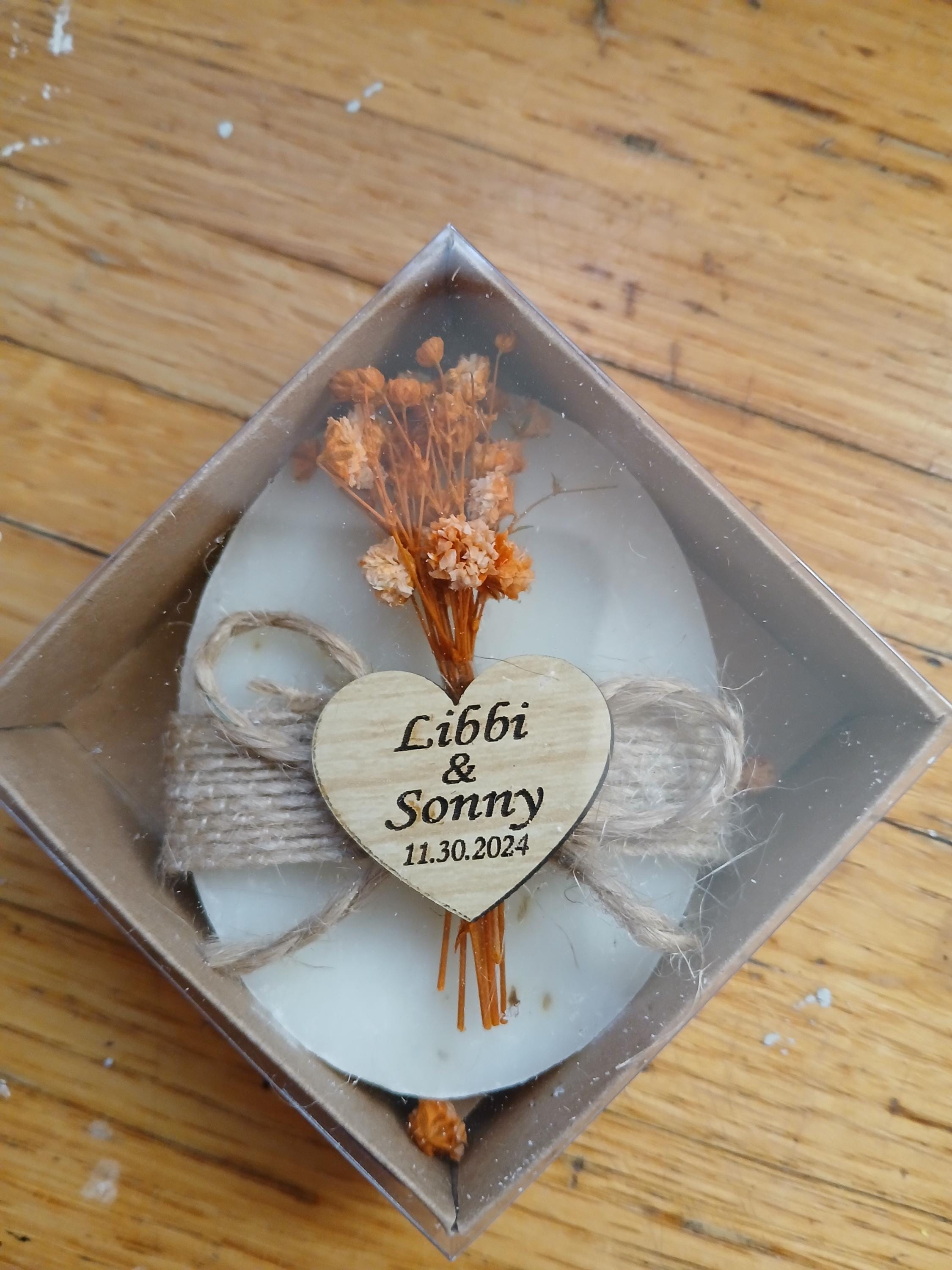 50 PCS Custom Bulk Bridal Shower Soap Favors, Bulk Wedding Favors, Rustic & Unique Bridal Shower Favors, Custom Party Guest Soap Favors
