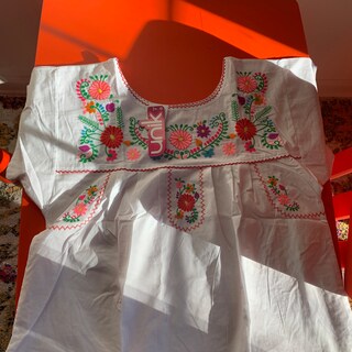 Vestido Mexicano Tradicional Unik - Elegante Para Festas Culturais