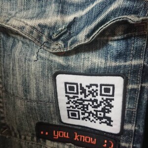 Rickroll QR Code Embroidered Patch - Etsy