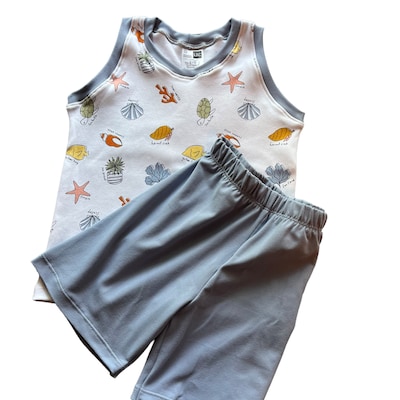 Tank Top and Shorts PDF Sewing Pattern, Sewing Patterns From 1 Month to ...