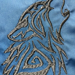 Celtic Wolf Machine Embroidery Designwolf Embroidery Design - Etsy