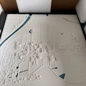 Denver Colorado 3D City Print 3D City Wall Art With 3D Buildings and ...