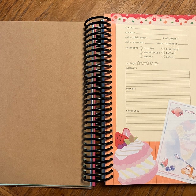 BOOK REVIEW / READING Journal Traveler's Notebook Insert 23 Colors