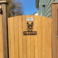 Rottweiler Tin Sign , Danger Protected By Rottweiler, Rottweiler Sign...
