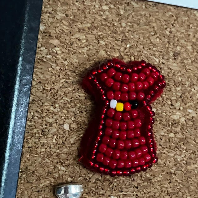 Beaded Red Dress Pin, MMIWG2S Awareness - Etsy