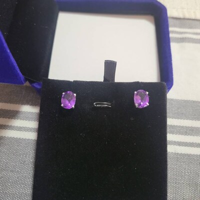 Pair Of Oval Sterling Silver 6-Prong Pre-Notched Earring Settings (5x3mm To 10x8mm Sizes)