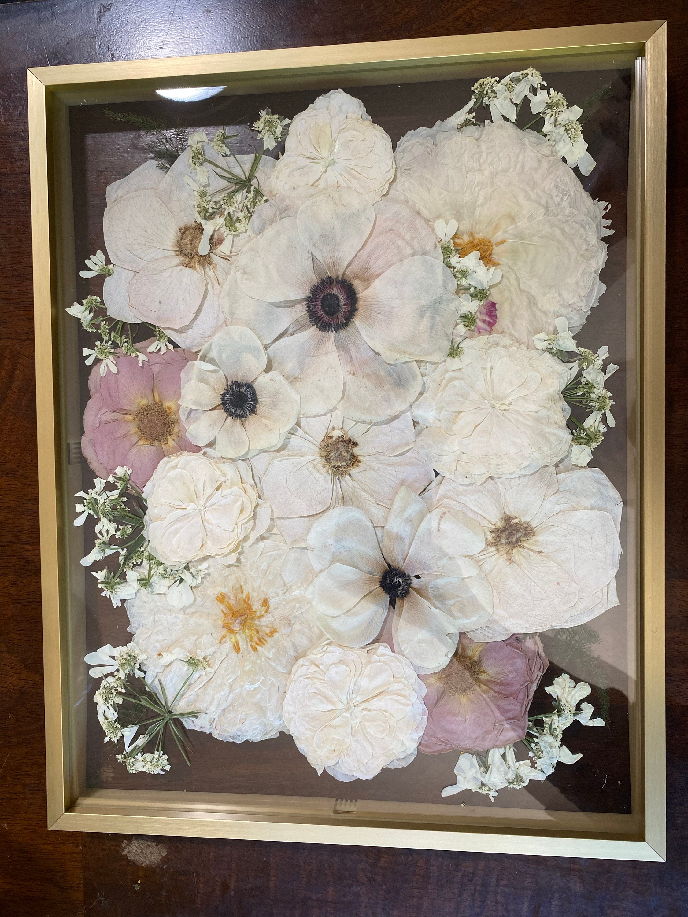 Preserved flowers from Janét's etsy review