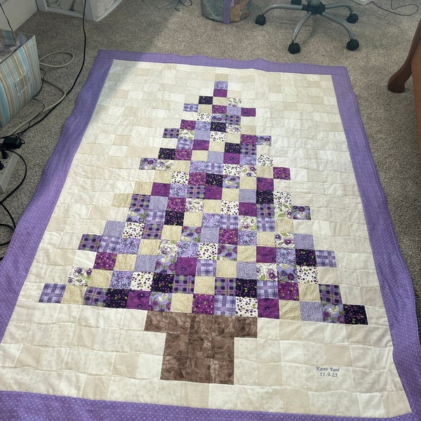 Patchwork Christmas Tree Quilt Pattern (digital Download) - Etsy