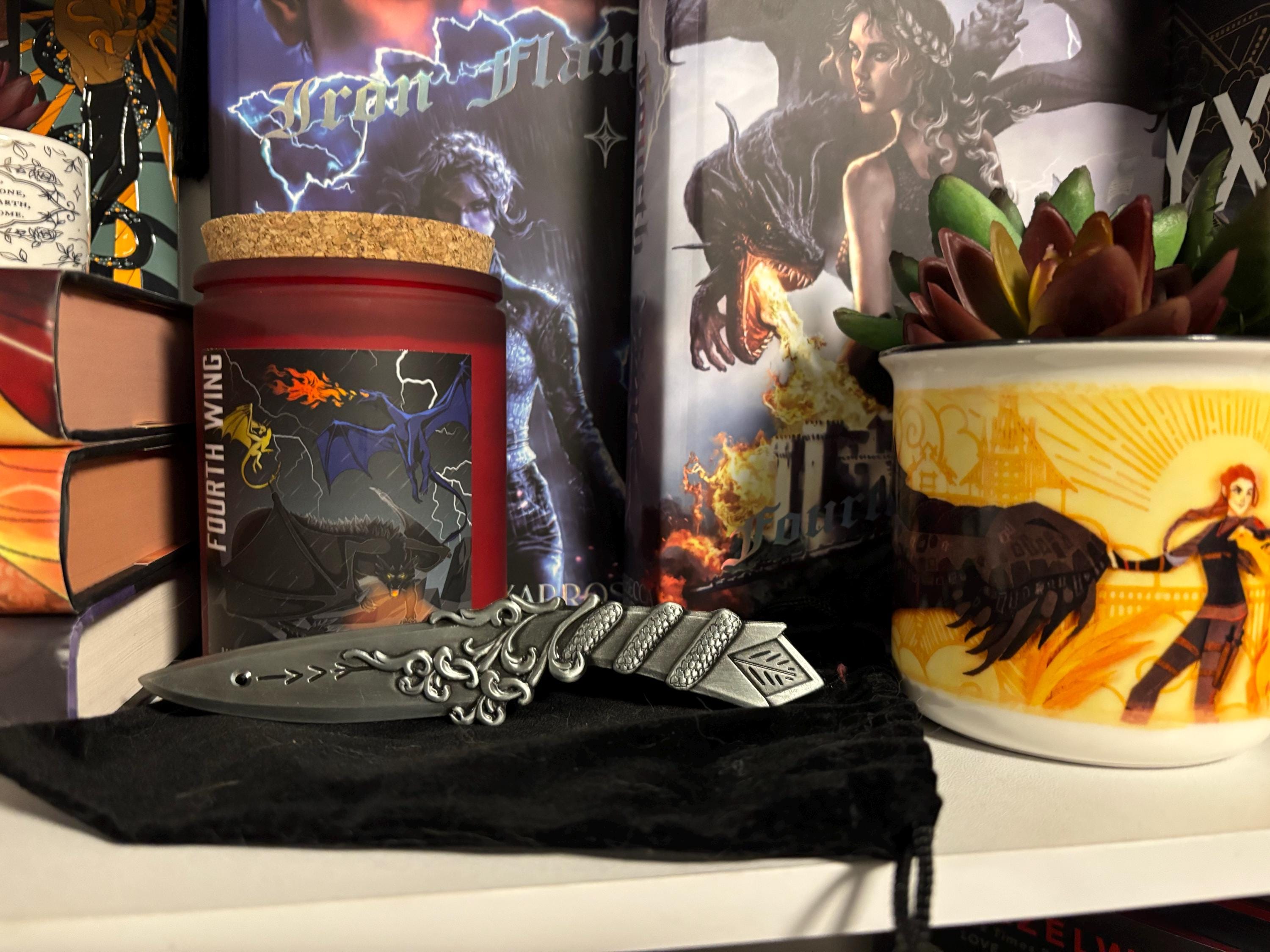 Violet Sorrengail Metal Letter Opener #4 - Replica Item, Officially Licensed The Empyrean, Fourth Wing, Iron Flame, Onyx Storm