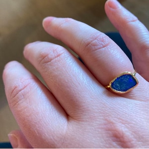 Customer photo from Tbelv, Raw Australian Opal Ring