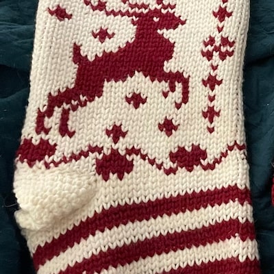 Prancing Deer Crochet Stocking - Etsy
