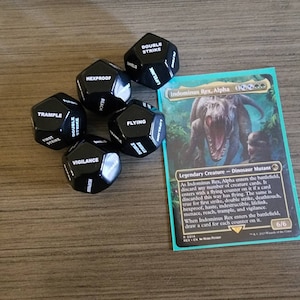 Coffret 78 Dés Pour MTG/TCG - Compteurs Vie, Mots-clés, Boucliers - Acrylique Coloré - Sac En Velours Inclus