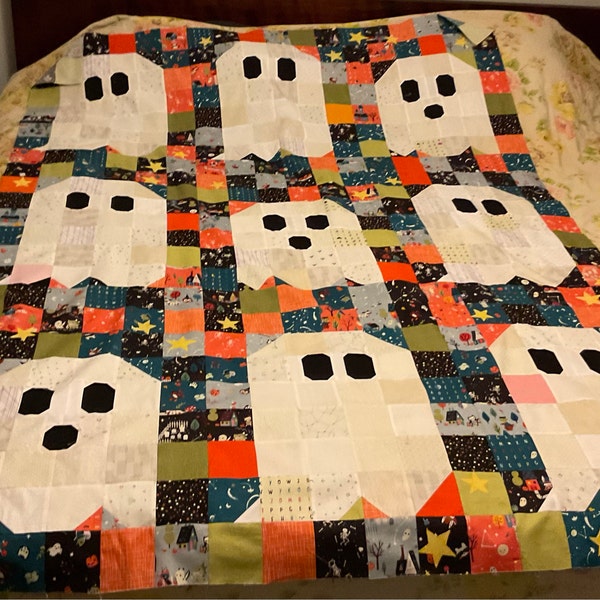Ghost Party!!! Quilt PDF Pattern Download by Woollypetals - Etsy
