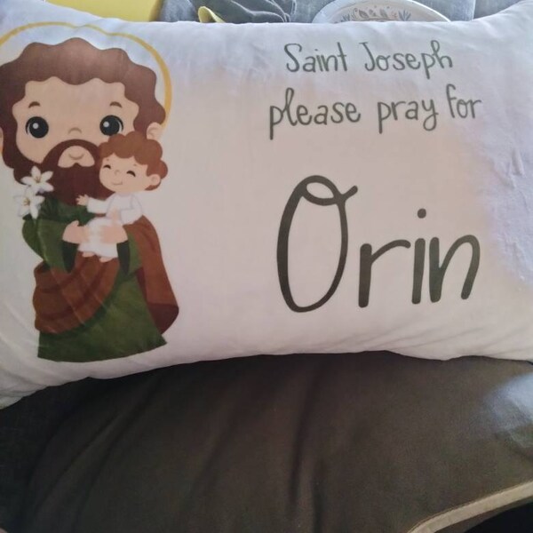 Personalized Saint Prayer Pillow for Kids / Hail Mary / Lord's Prayer ...