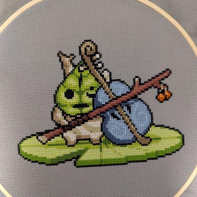Makar Korok Cross Stitch Pattern Zelda Embroidery Wind Waker