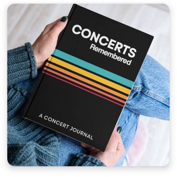 Concert Journal | Track Favorite Concerts | Music Diary and Logbook ...