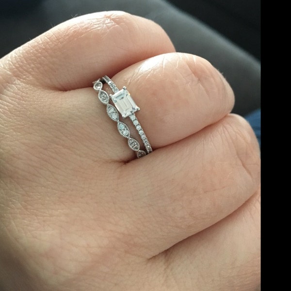 Photo inspiration: Curated Minimal Art Deco Eternity Ring Gallery View 44