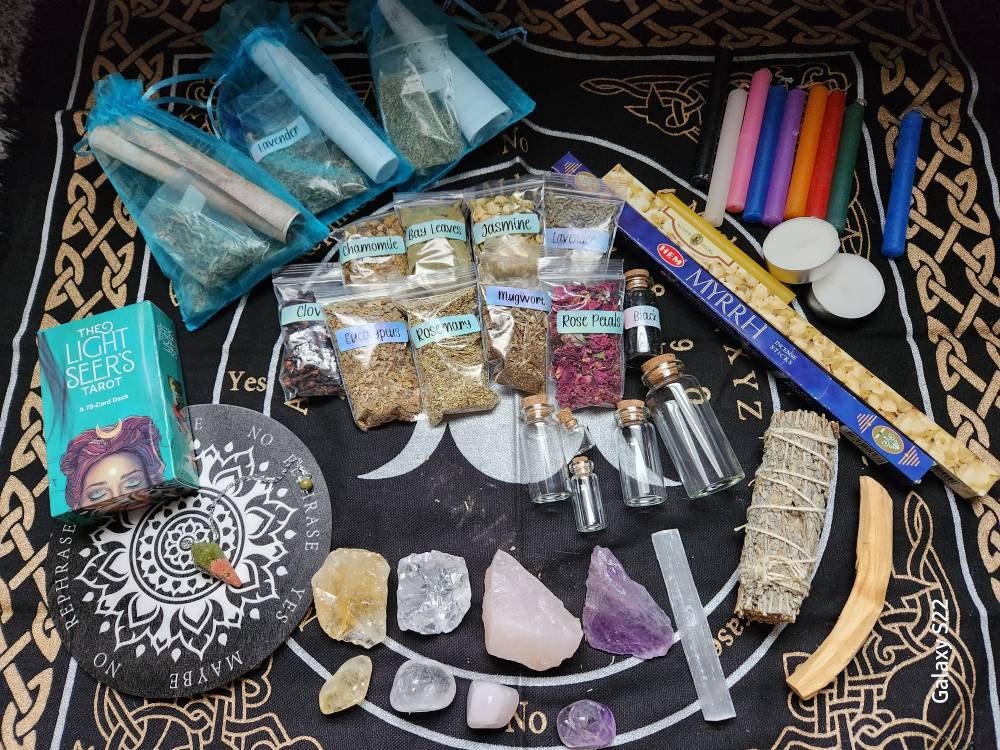 Beginner Witch Kit - A Perfect Start to Your Magical Journey! - PLEASE read description for list of items included (box not included)