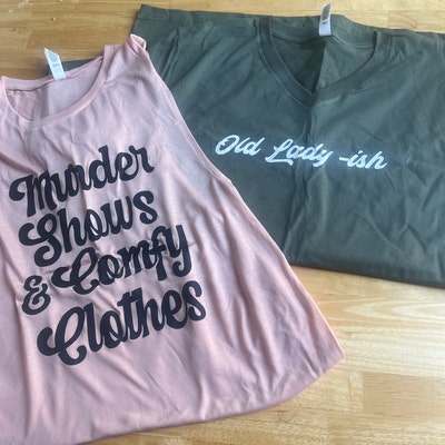 Women's Old Lady-ish Shirt, Womens Birthday T-shirt, Lazy Vneck , Old ...
