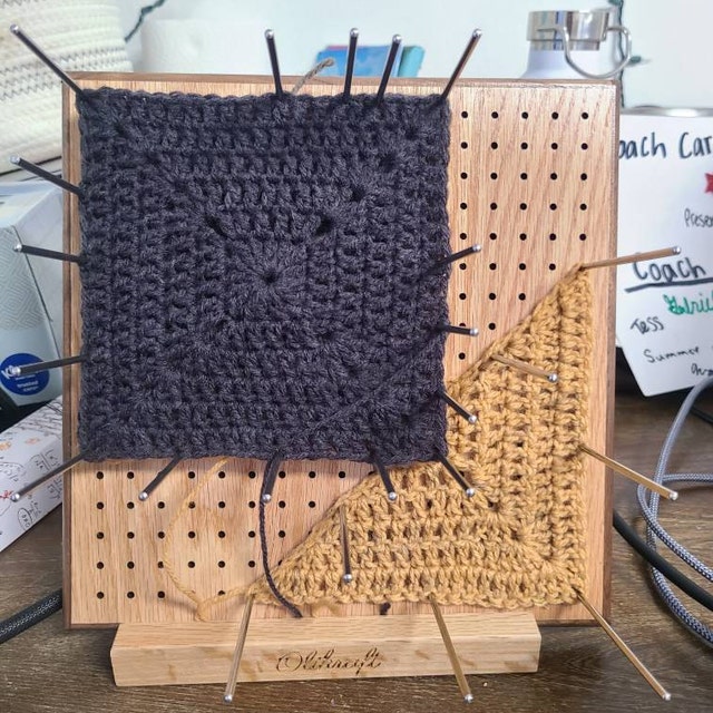 Wholesale CHGCRAFT Handmade Wooden Blocking Board Granny Squares Blanket Crochet  Blocking Boards Knitting Boards with Pins for Knitting Crochet  330x325x17.5mm 