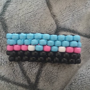 custom flat stitch kandi cuff