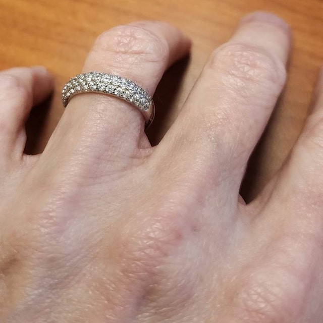 【CaitlynMinimalist】パヴェドームリング★国内発 Pave Dome Ring by Caitlyn Minimalist • Eternity Band