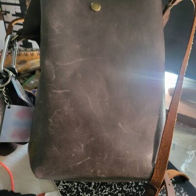 Classic Leather Tote Bag | Gold Hardware Lock Detail