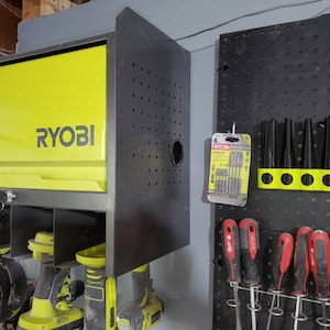 Ryobi Inflator / Mini Blower Attachments and Storage Rack 