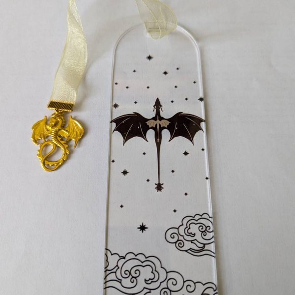 Signet Bookmarks Fourth Wing Acrylic Bookmark With Signet - Etsy