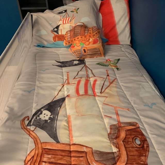 Pirate Boys Bedding Set Toddler Bedding Set Twin Comforter Pillowcase Set Pirate Ship Boys Room Ahoy Skull Flag Full Comforter Etsy