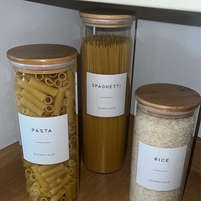 Lot De 4 Bocaux En Verre HEEKSE Pour Rangement Cuisine - Hermétiques, Empilables, Idéaux Pâtes, Café, Céréales - 6