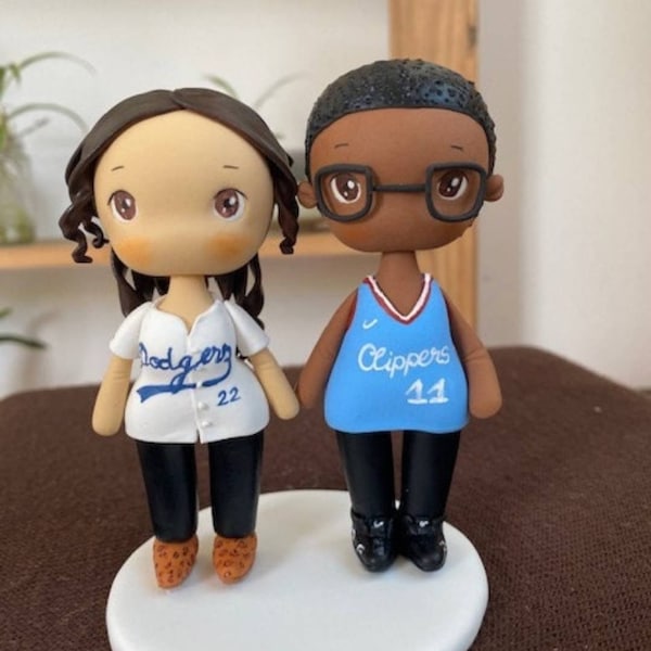 Gâteau De Mariage Unique Topper- Mr & Mrs Cake Topper, Sweet Bride And