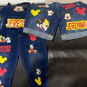 Mickey Mouse overall birthday set, Mickey Mouse converse shoes, birthday outfit, Mickey overall birthday outfit, Mickey Mouse birthday shirt