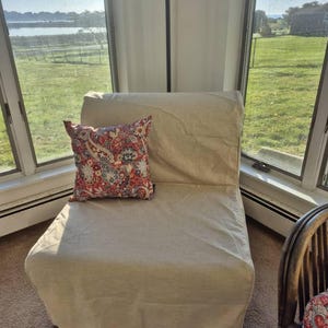 Antonouse Housse de canapé de rechange pour canapé-lit IKEA Lycksele Lovas, A Lycksele 2 places, taille 140 cm / 147 x 190 cm (marron